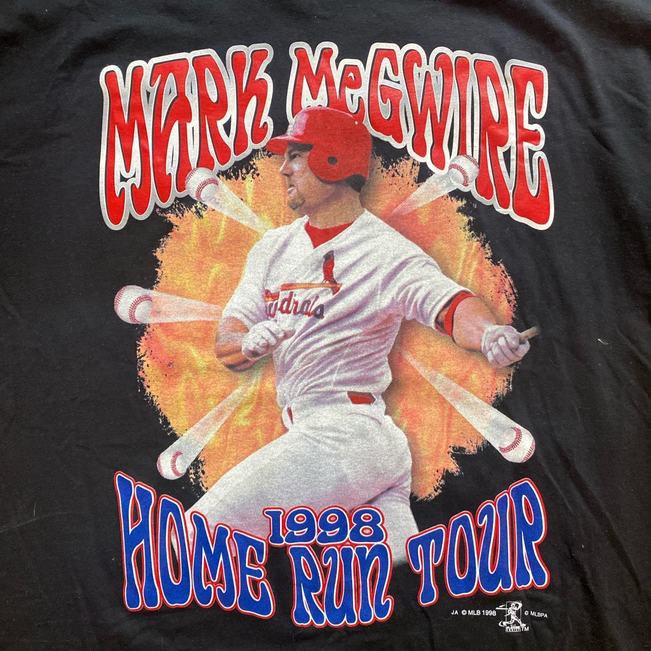 Vintage 1998 Mark Mcgwire Home Run Tour T-Shirt in - Depop