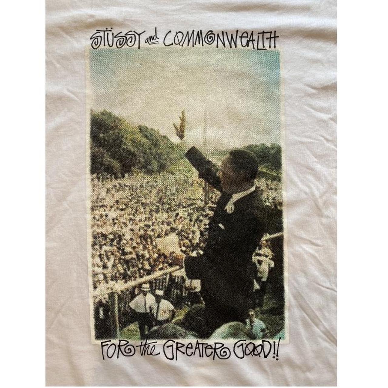 MLK Stussy Commonwealth Tee Size:L Price: | Depop
