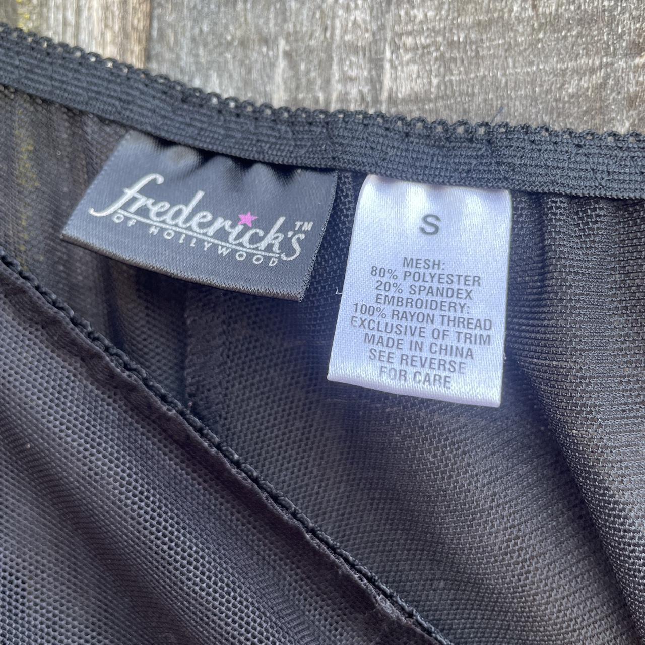 Vintage Y2K Frederick’s of Hollywood Micro Mesh... - Depop