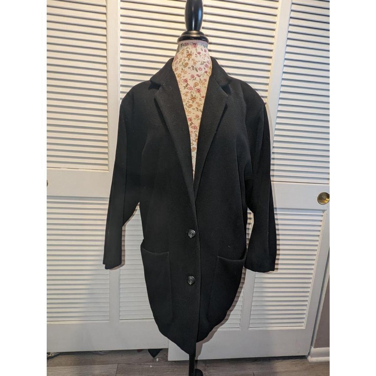 Ann taylor black on sale coat