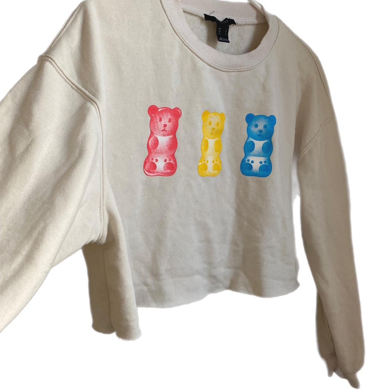 Forever 21 Women's Cream and Red Sweatshirt (2)