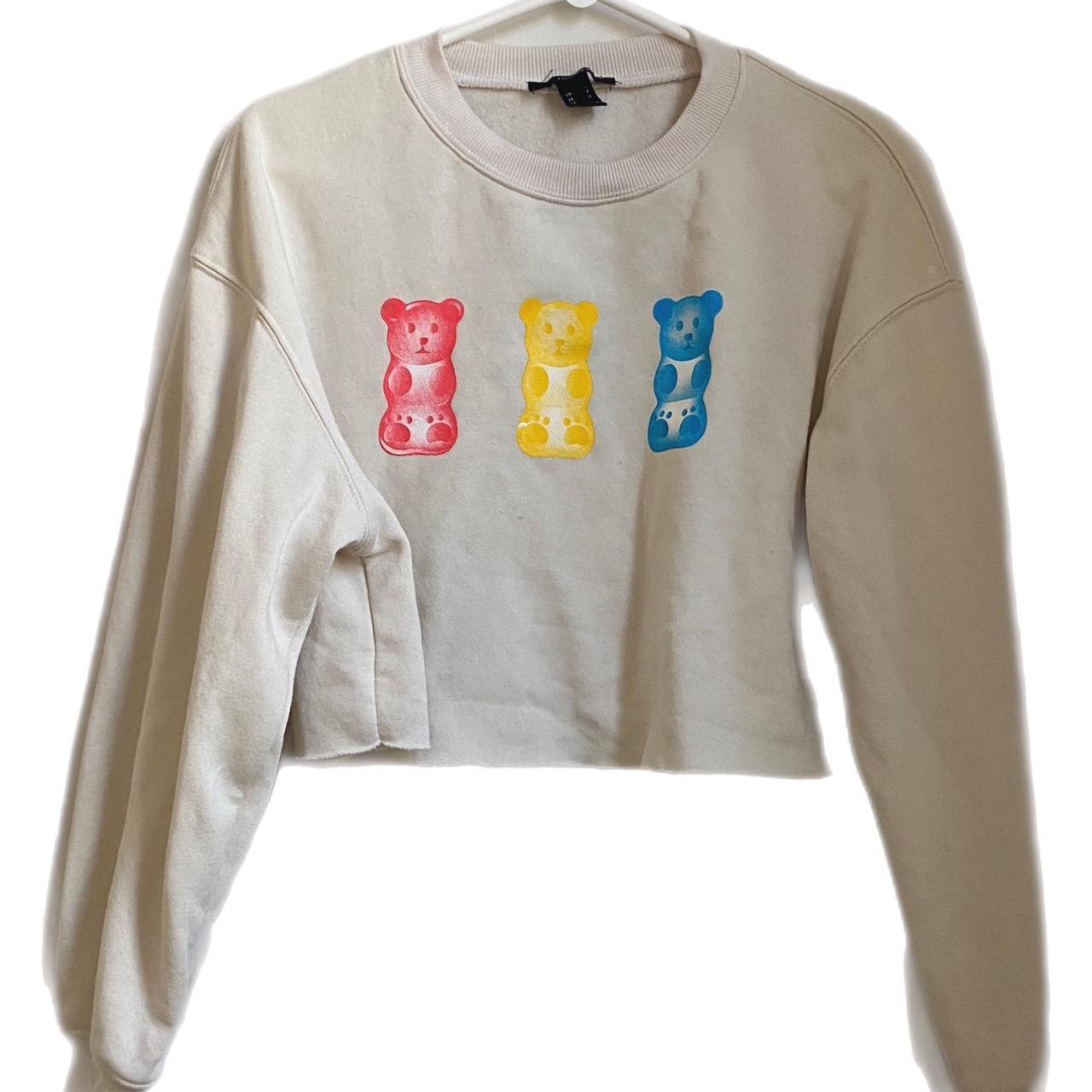Forever 21 Women's Cream and Red Sweatshirt