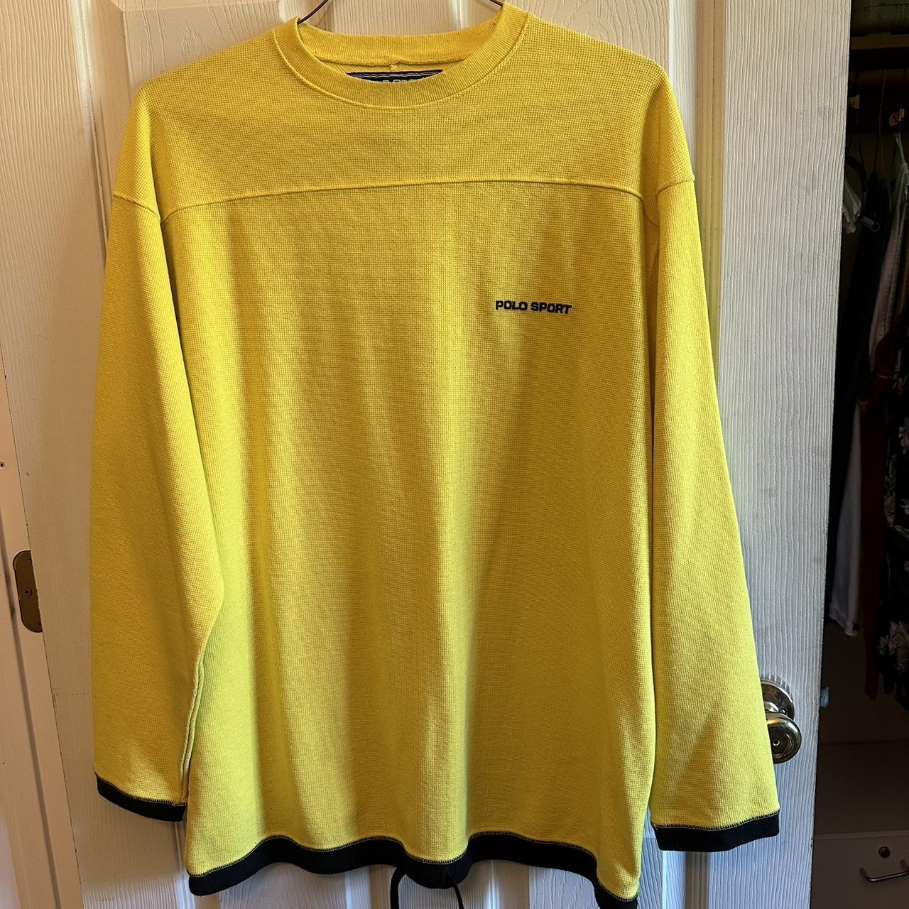 Polo sport 2024 yellow sweatshirt