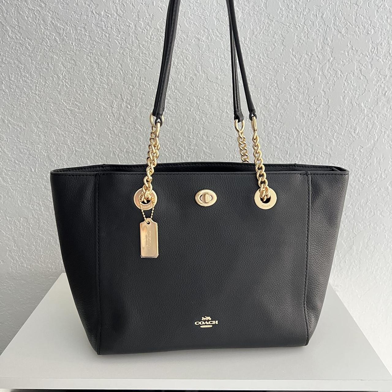 Coach hot sale tote turnlock