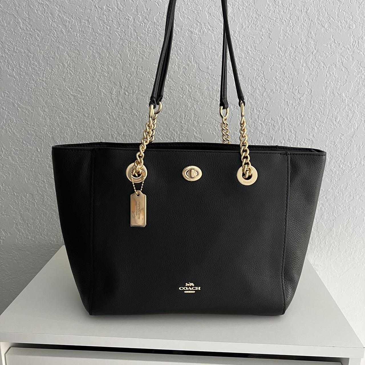 Coach turnlock best sale tote 27