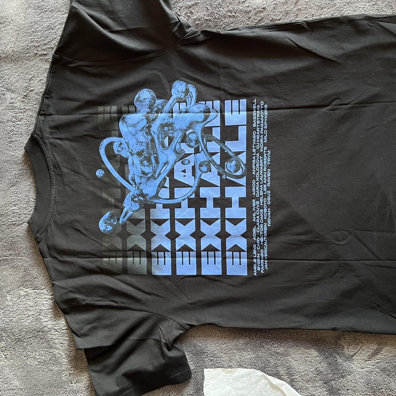 Tee Shirt Amelie Lens Shirt Exhale Black And Blue T-shirt Amelie