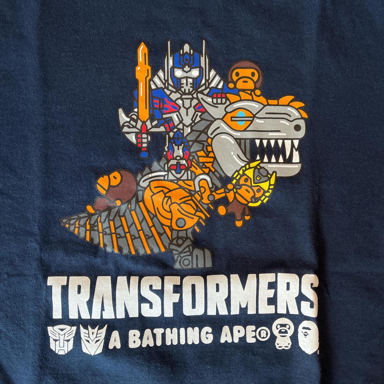 BAPE bathing ape x transformer collab t shirt 100% | Depop