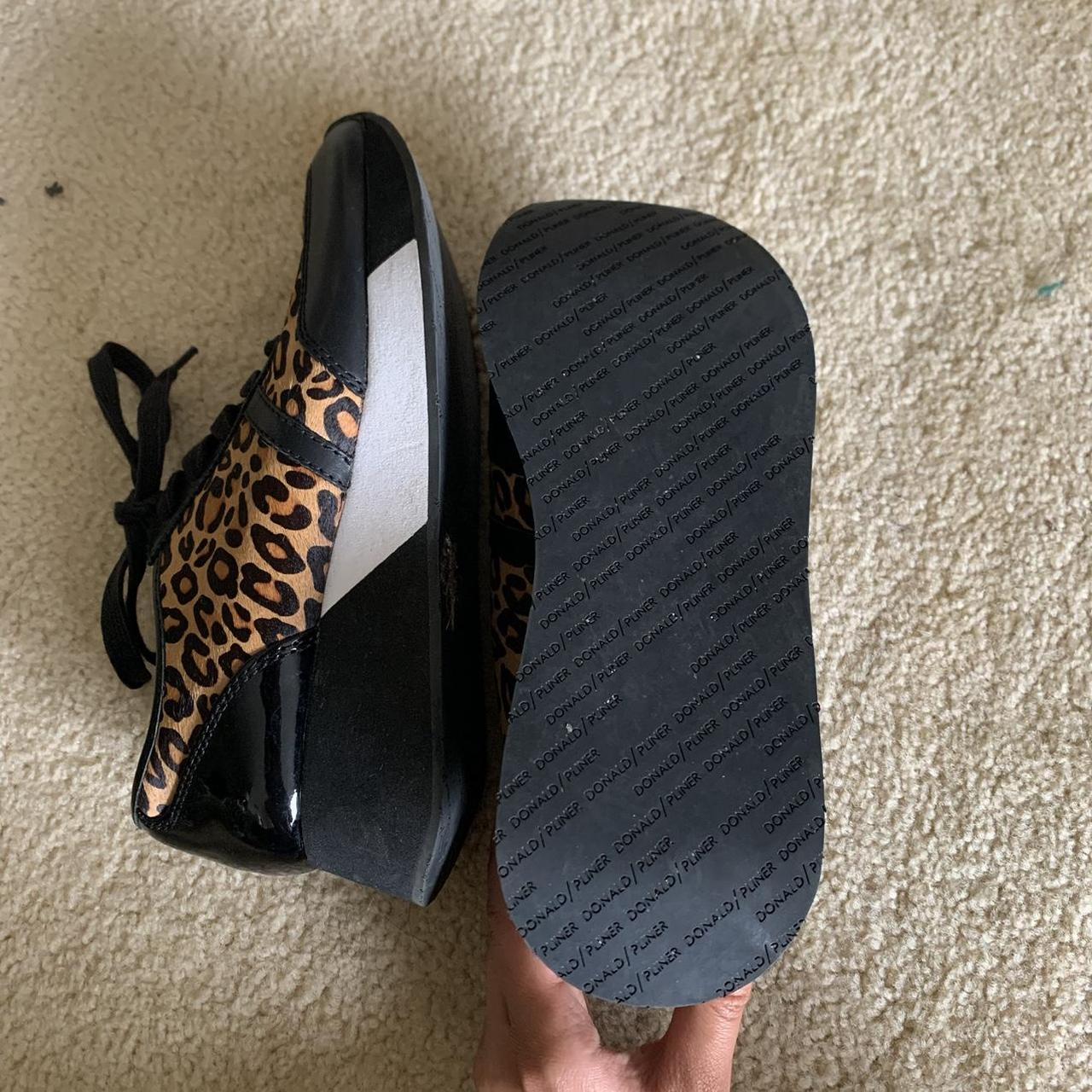 donald pliner leopard print sneakers women s size 7 Depop