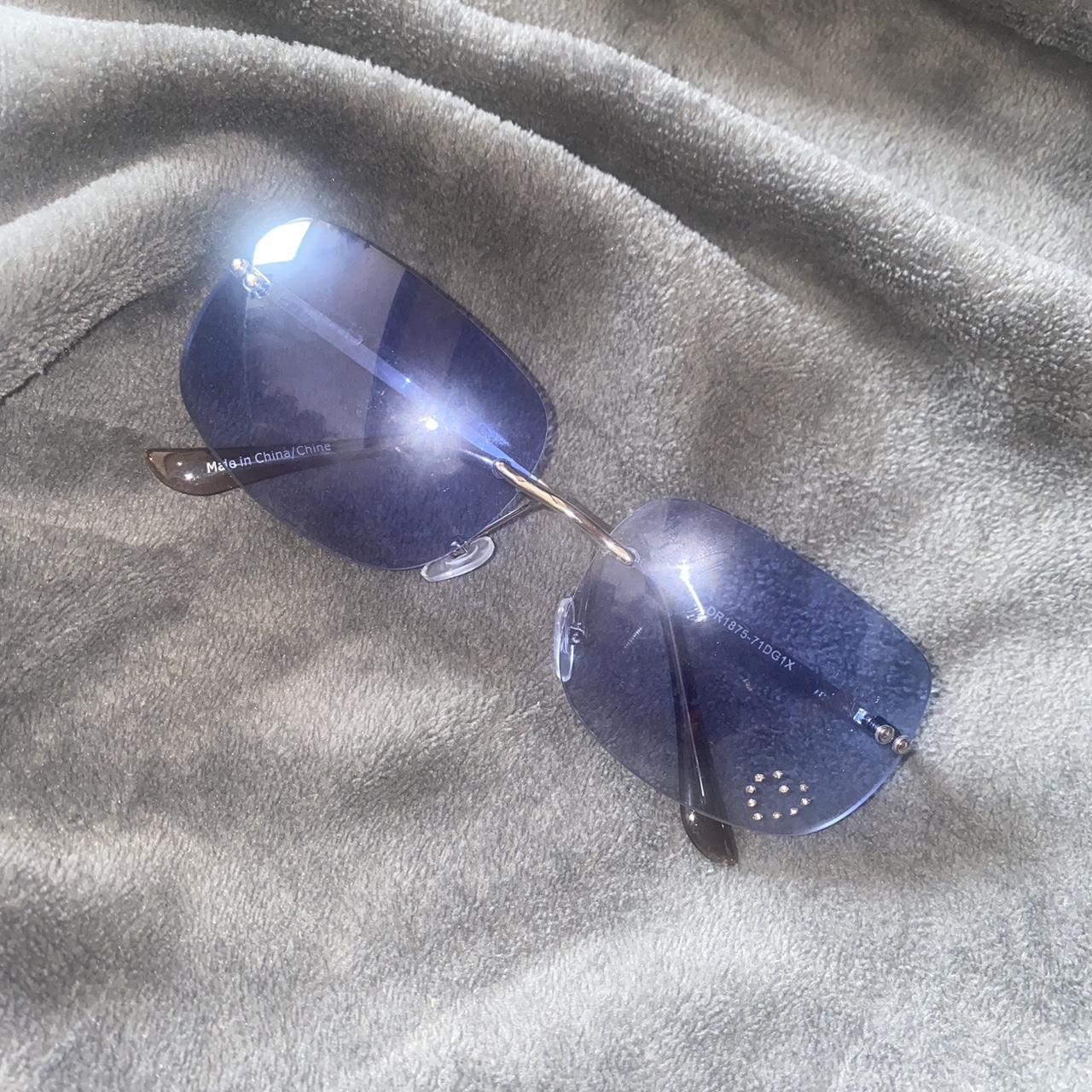 Urban outfitters blue y2k style sunglasses💙 Blue... Depop
