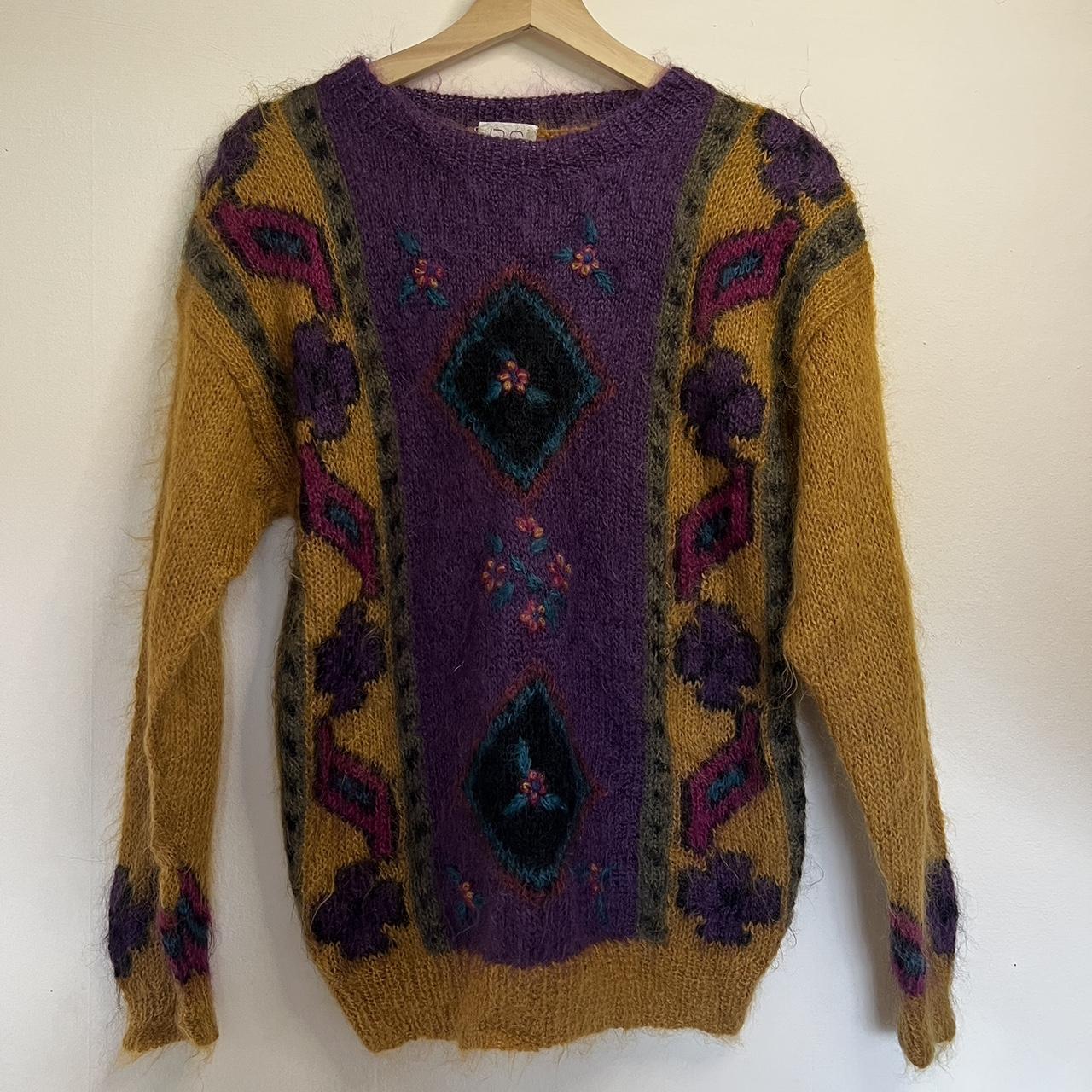 PS sport 80s mohair and acrylic jumper #vintage... - Depop