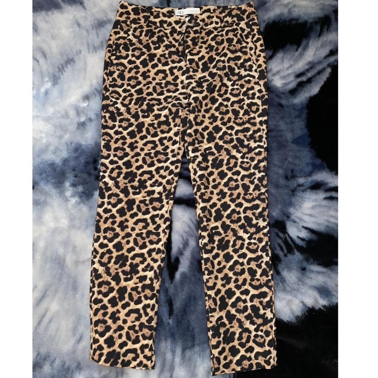 Zara Leopard print trousers  Vinted