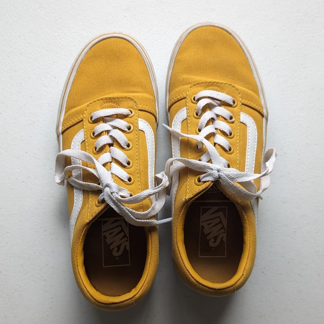 Vans yellow old school sneakers. Womens 7.5. Some... - Depop