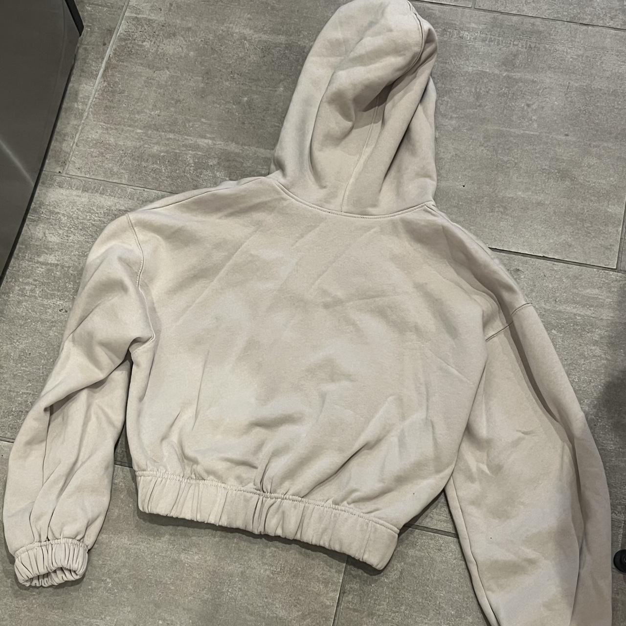 Zara cream outlet hoodie