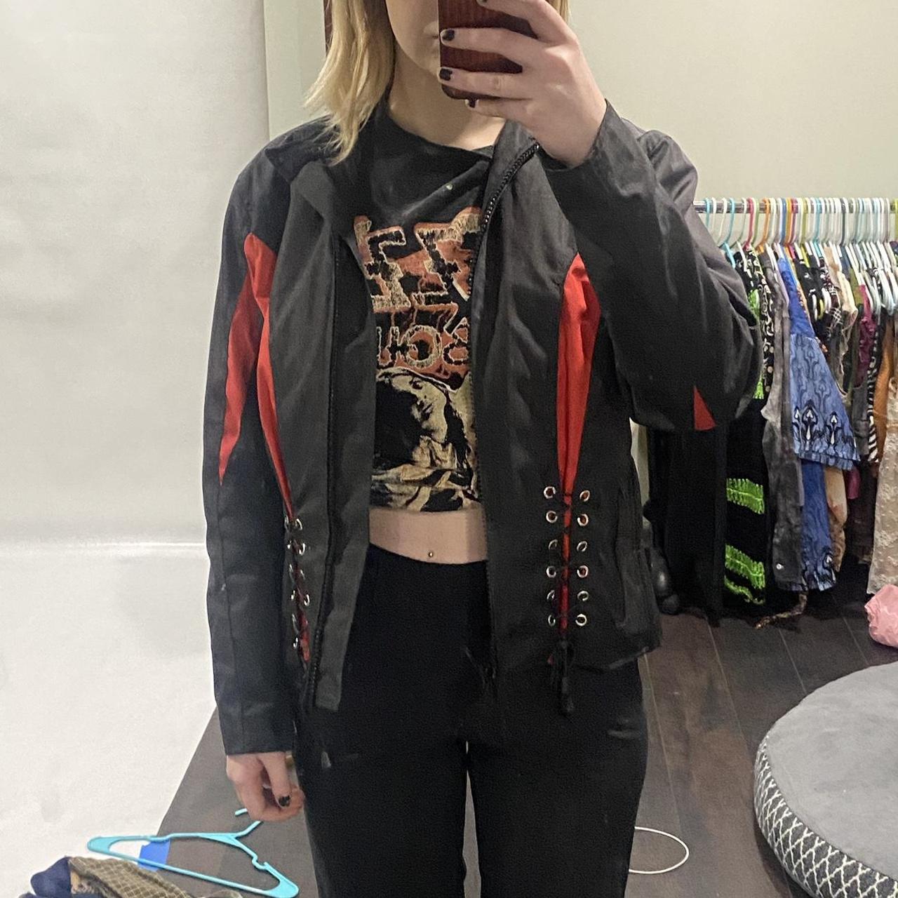 Women's Red and Black Jacket | Depop