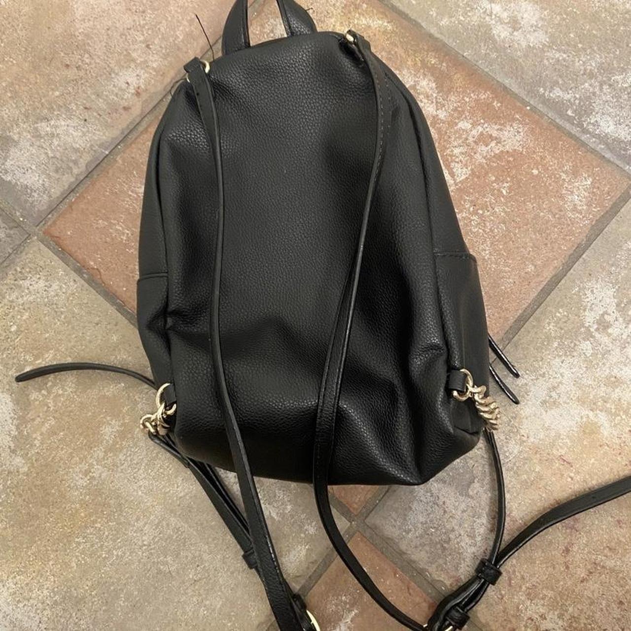 Vintage Faux Leather Mini Backpack - great - Depop