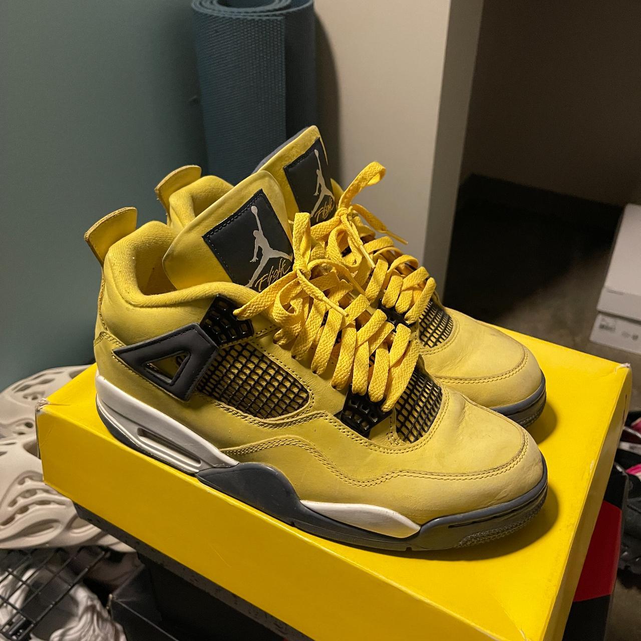 Jordan Men's Yellow Trainers | Depop