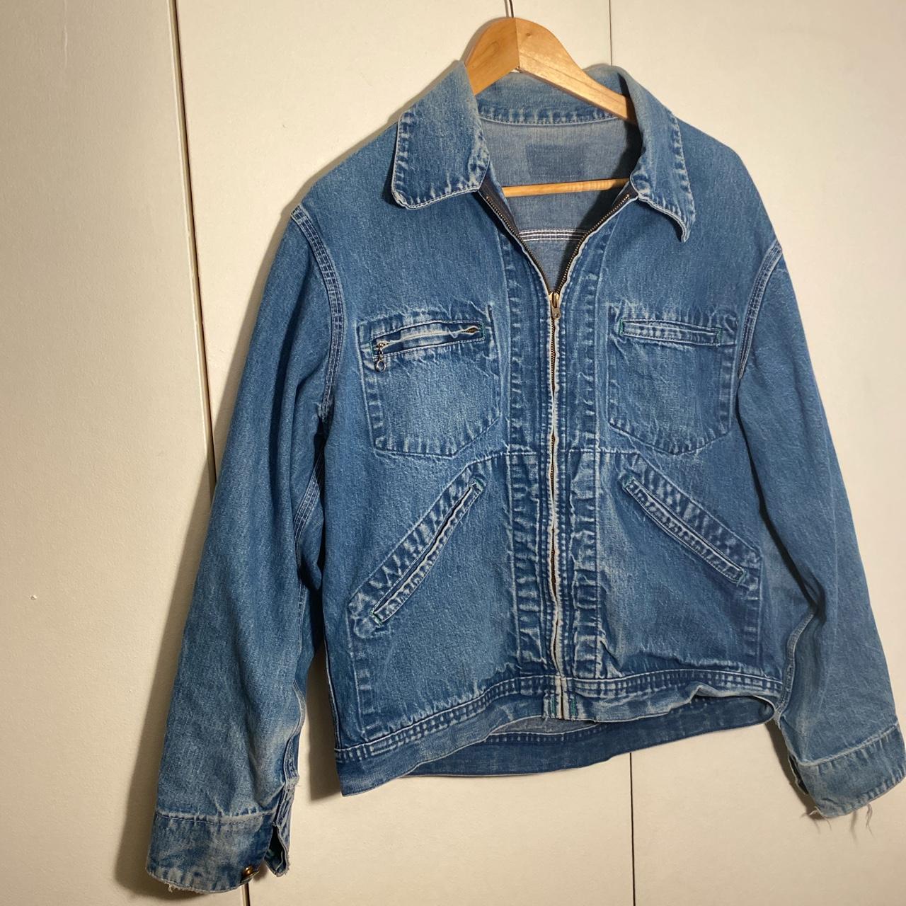 Women's Blue and Green Jacket | Depop