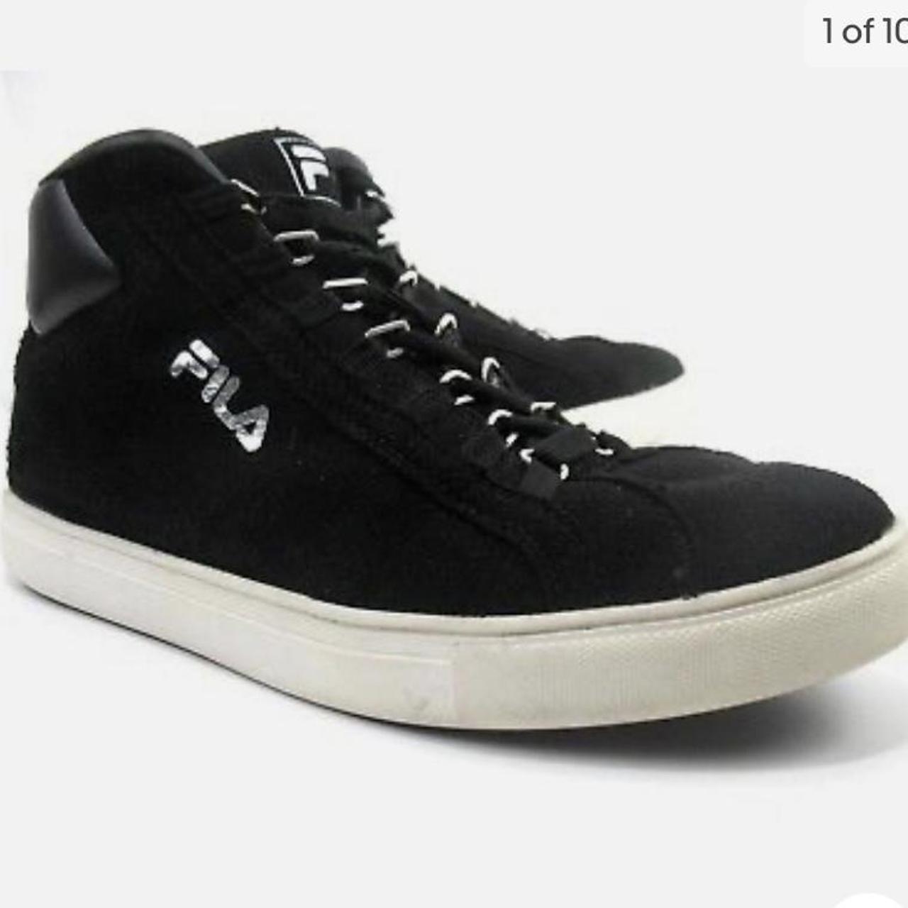 Fila high shop tops black suede