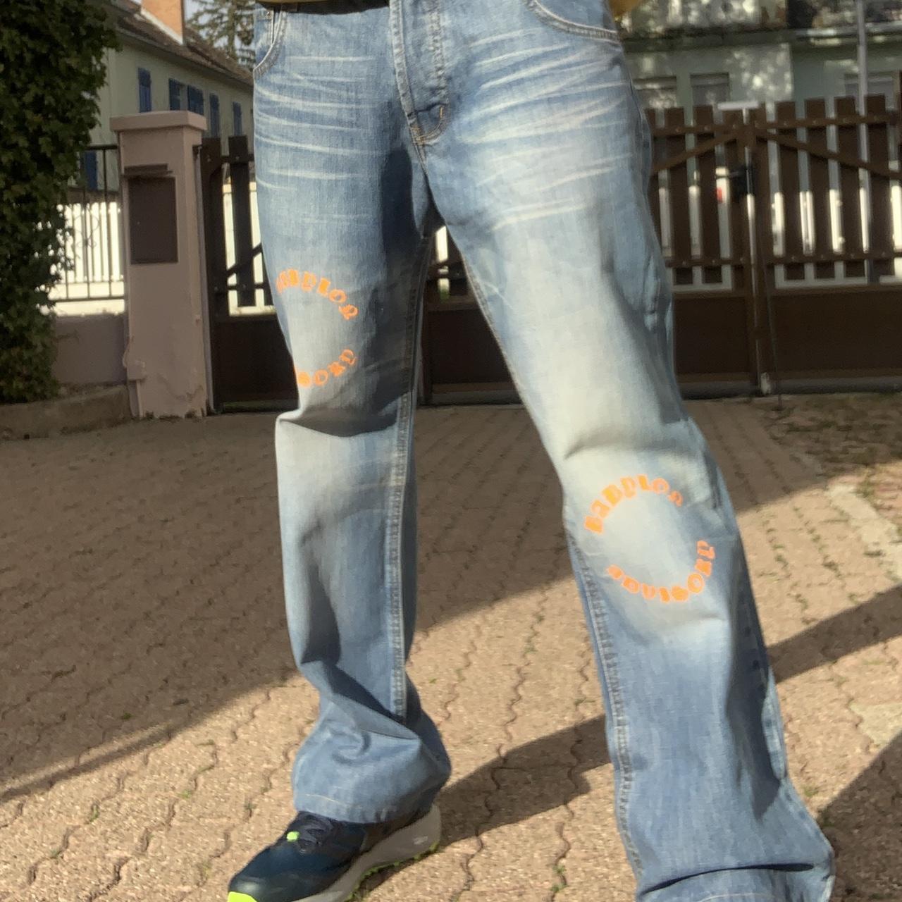 Celio Men's Blue and Orange Jeans (3)
