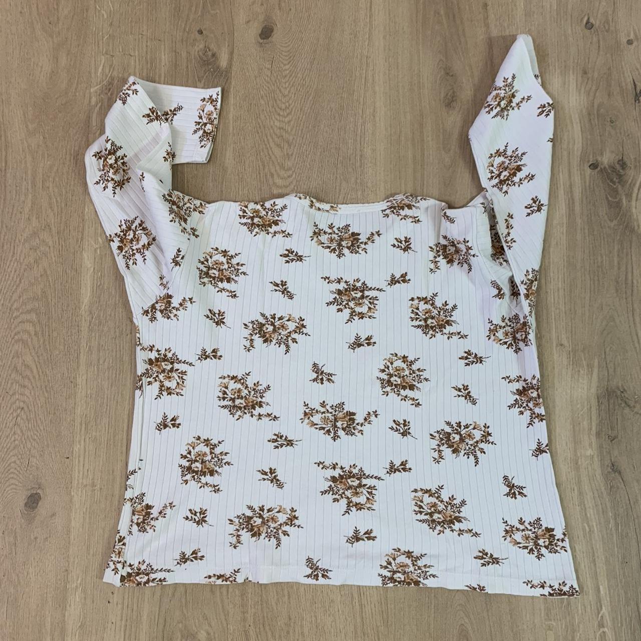 Morgan Women's White and Brown Shirt (3)