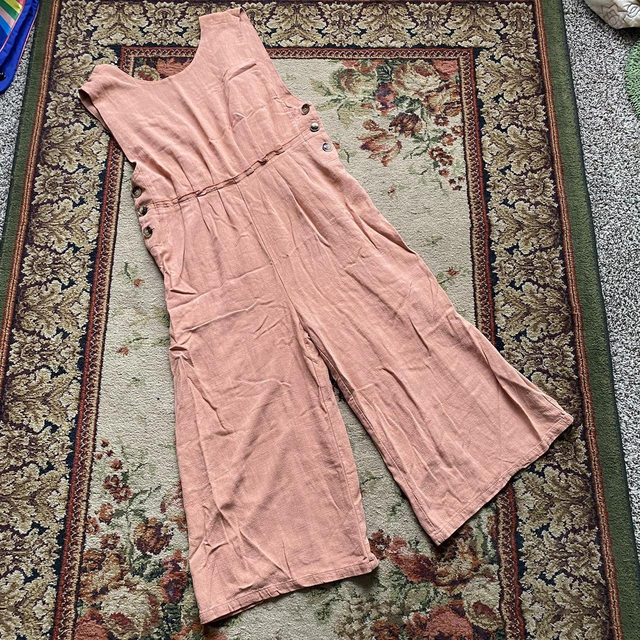 BAM Women's Orange Jumpsuit Depop
