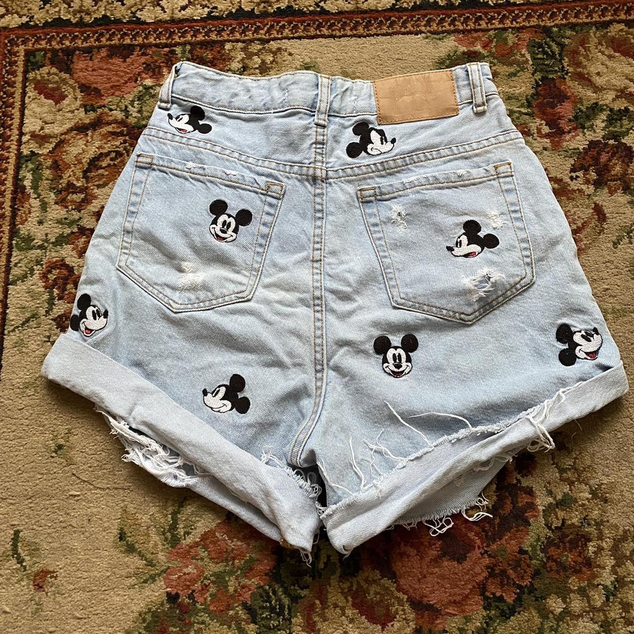 Mickey mouse denim sales shorts zara