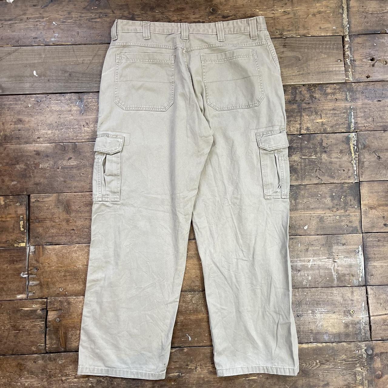 Vintage Wrangler Workwear Baggy Cargo Pants SIZE:... - Depop