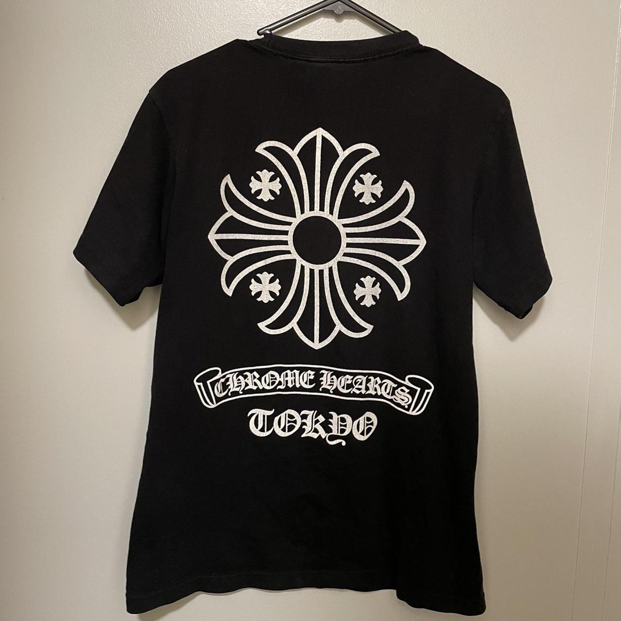 Chrome Hearts Men's Black T-shirt | Depop