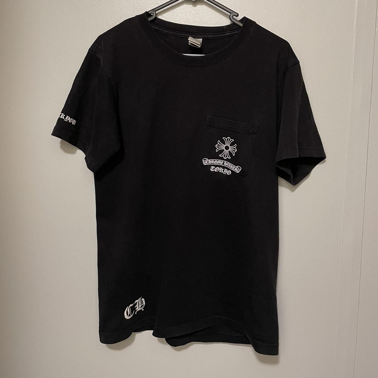 Chrome Hearts Men's Black T-shirt | Depop