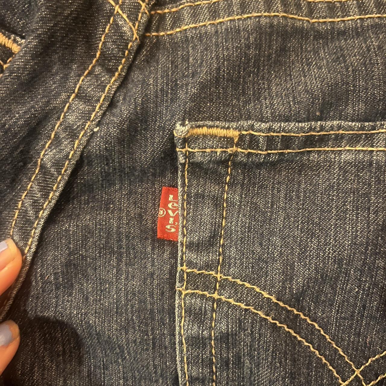 authentic vintage flared Levi’s jeans slightly low... - Depop