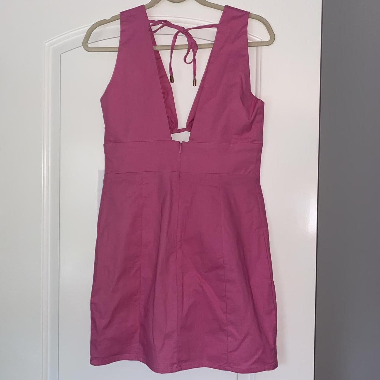 Pink Bodycon dress from Australian brand Runaway... Depop