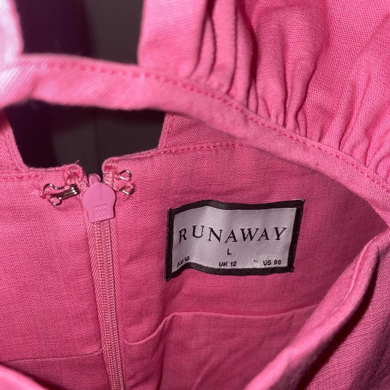 Pink Bodycon dress from Australian brand Runaway... Depop