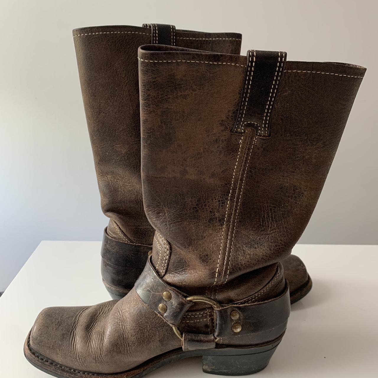 Frye Women's Brown Boots | Depop