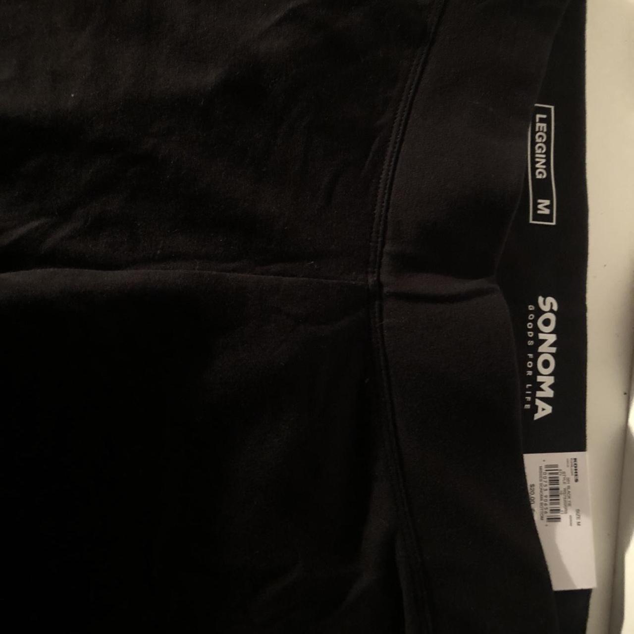 Brand new with tags Sonoma Black cotton leggings.