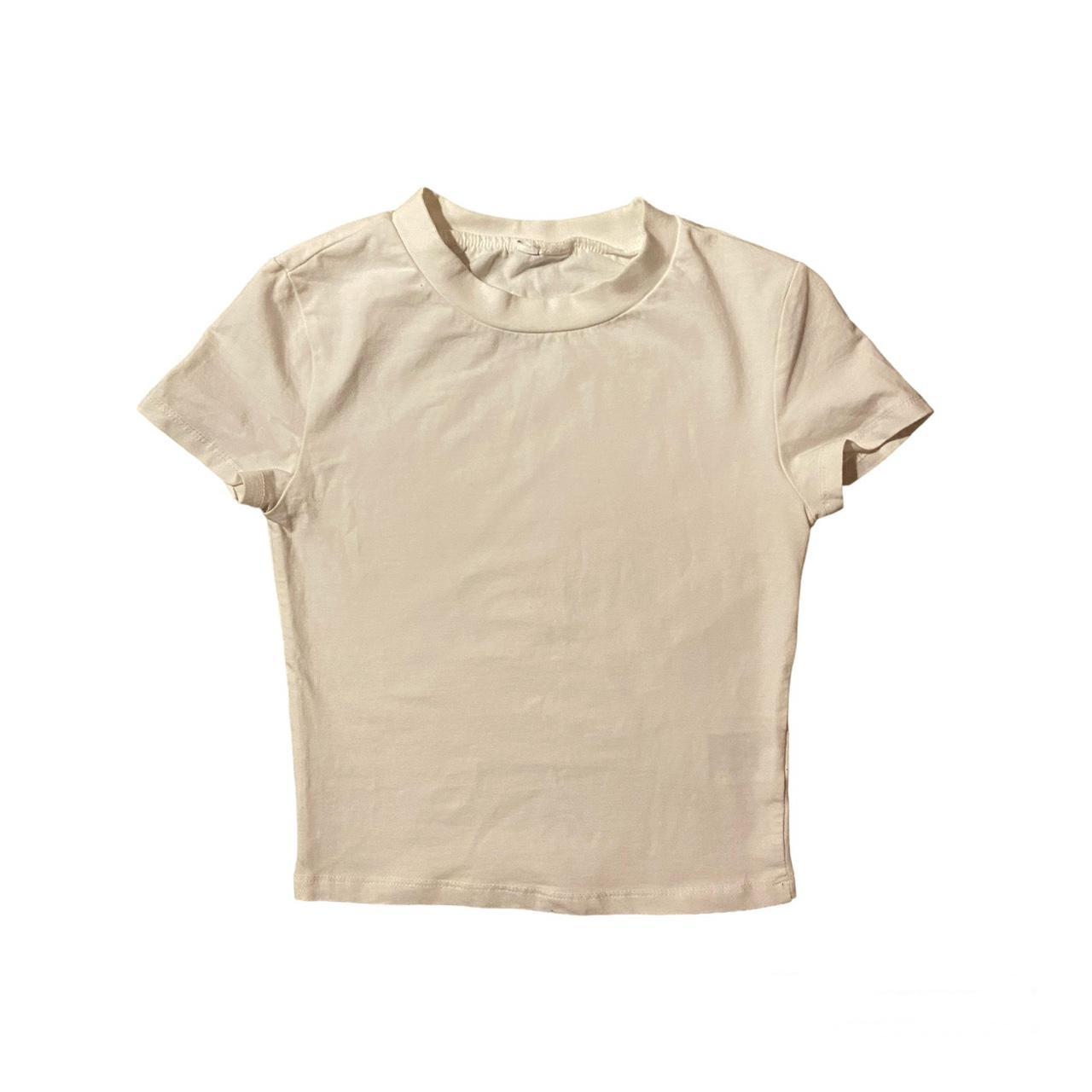 white h and m baby tee shirt will fit small and... Depop