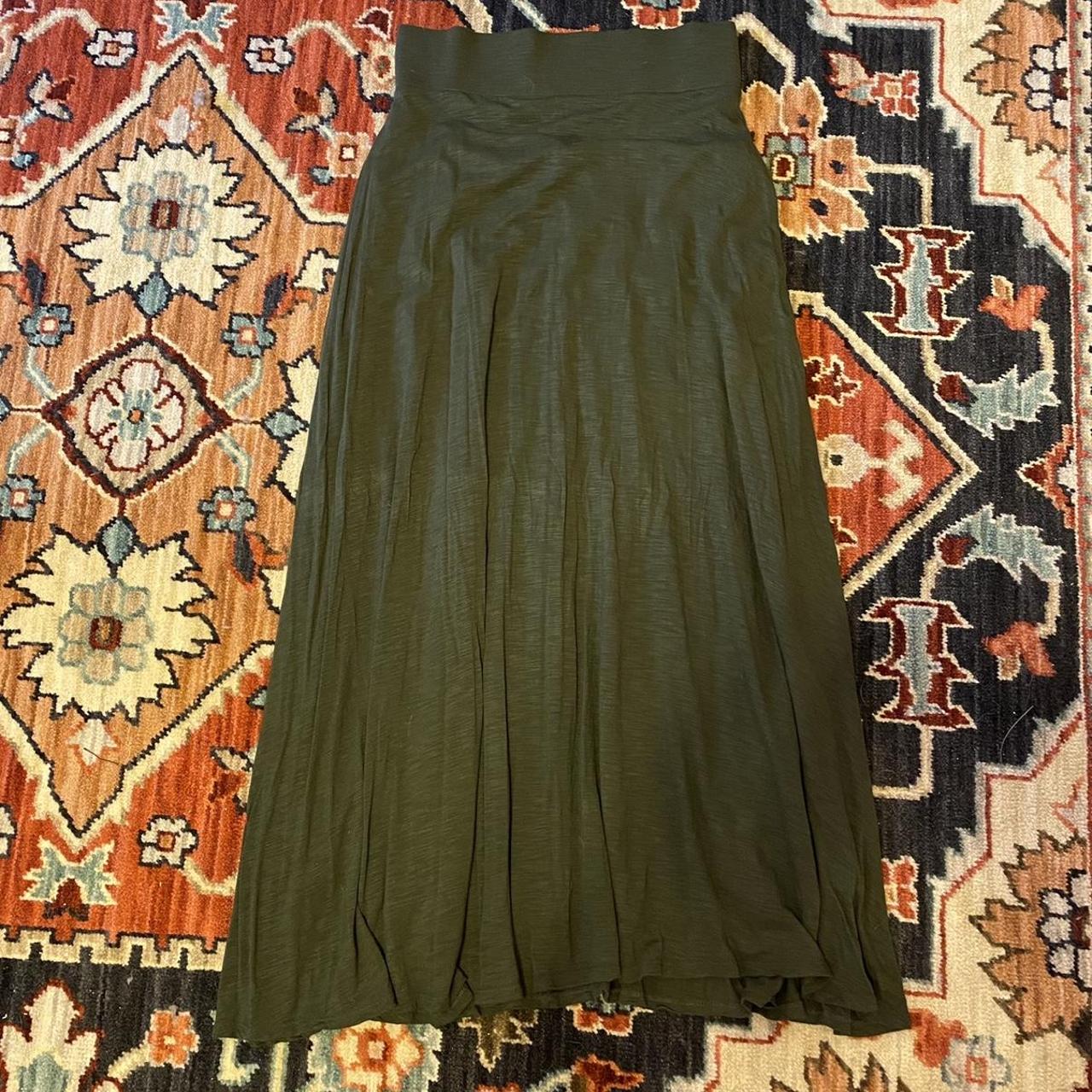 Dark Forest Green Maxi Skirt by the brand ColdWater... - Depop