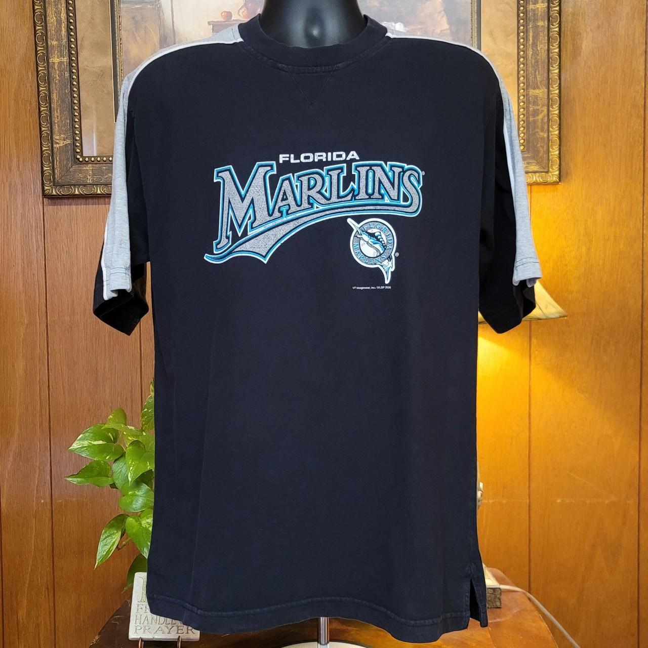 2006 , Florida Marlins , MLB Black Men's T-Shirt , Sz
