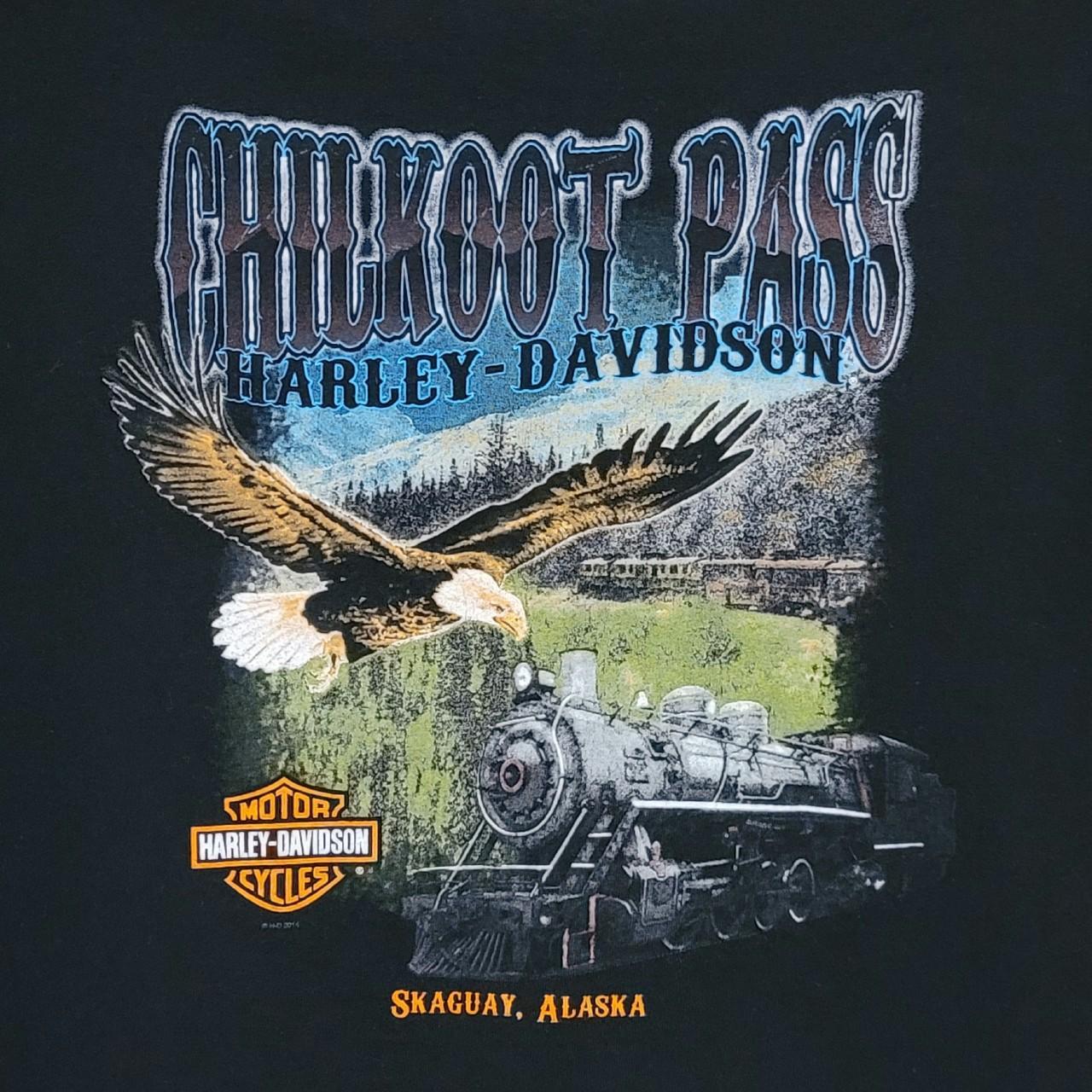 Harley Davidson Motorcycle , Chilkoot Pass Alaska...