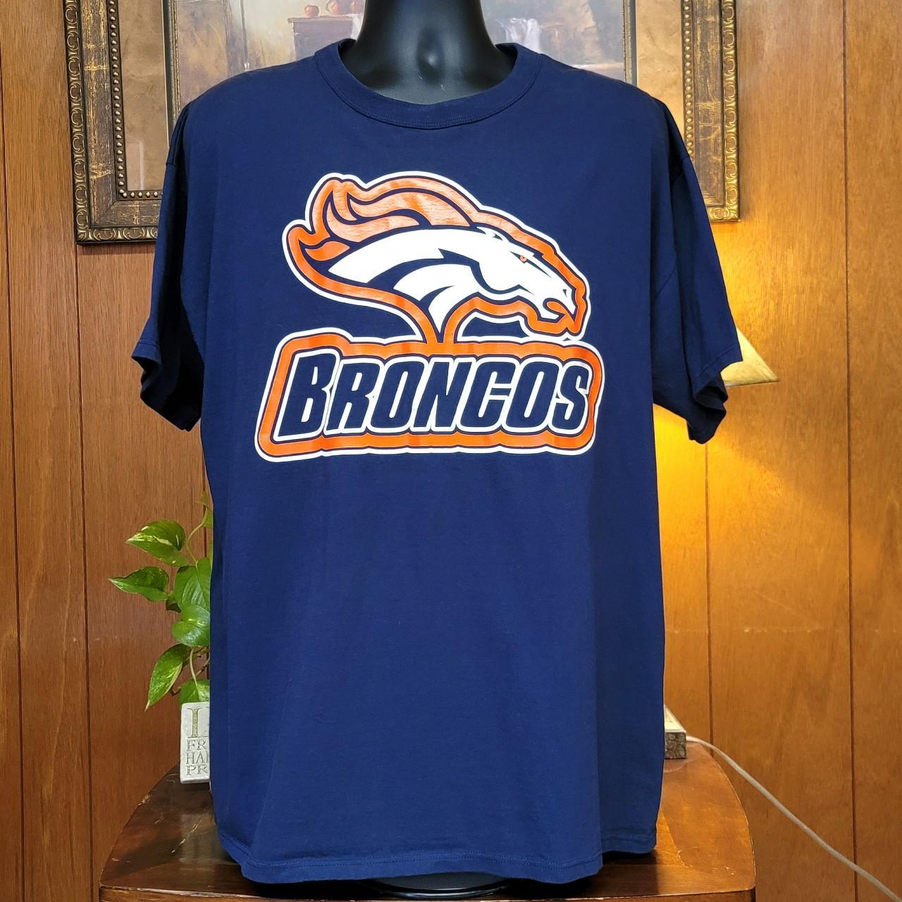 Denver Broncos T-Shirt by Russell Athletic, Made in The USA