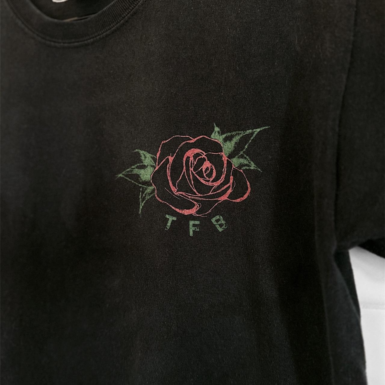 Tfb the front bottoms rare grim reaper motorcycle rose tshirt outlet size medium