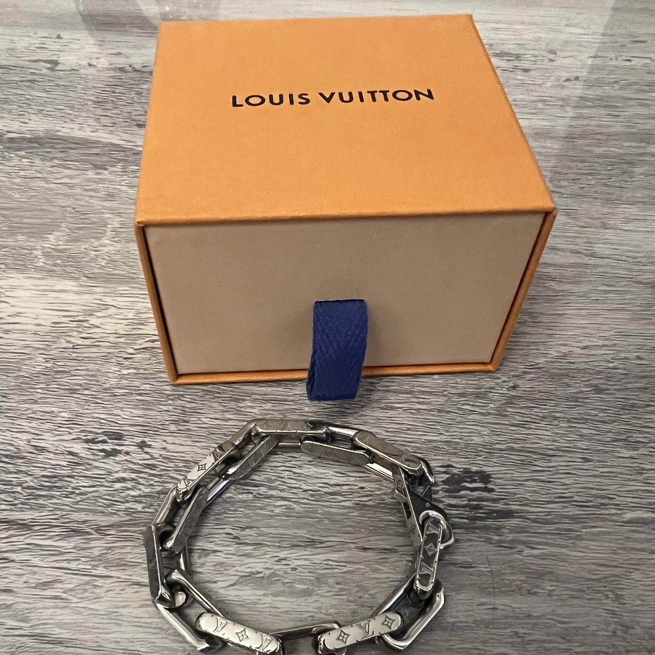 Silver Louis Vuitton men’s bracelet. Only worn a... - Depop