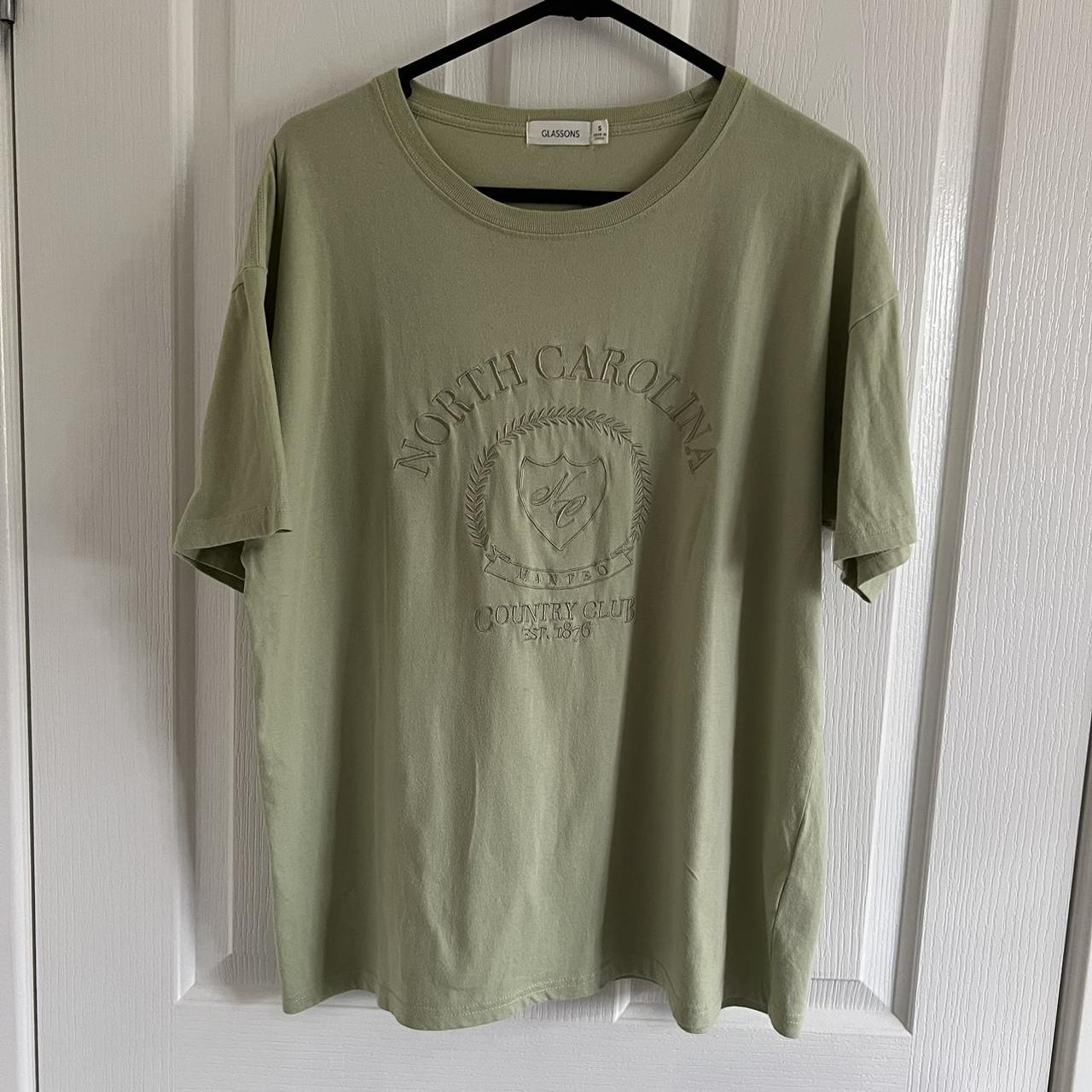 Oversized embroidered t-shirt! Worn a couple times,... - Depop