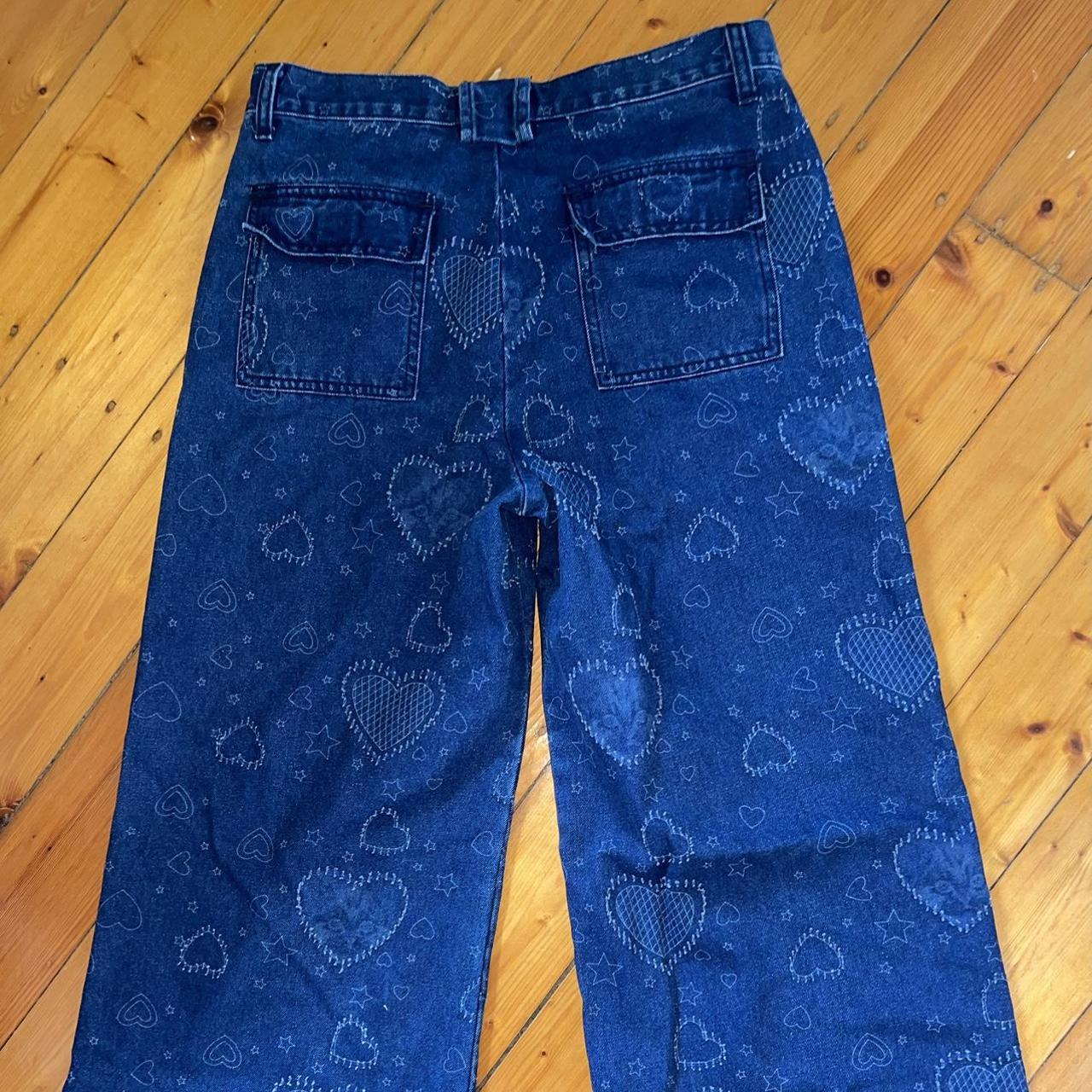 Delia’s Heart Jeans From Dolls Kill. Never Been... - Depop