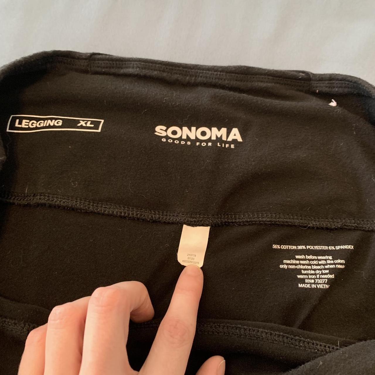 Sonoma Goods For Life black leggings, in very good - Depop