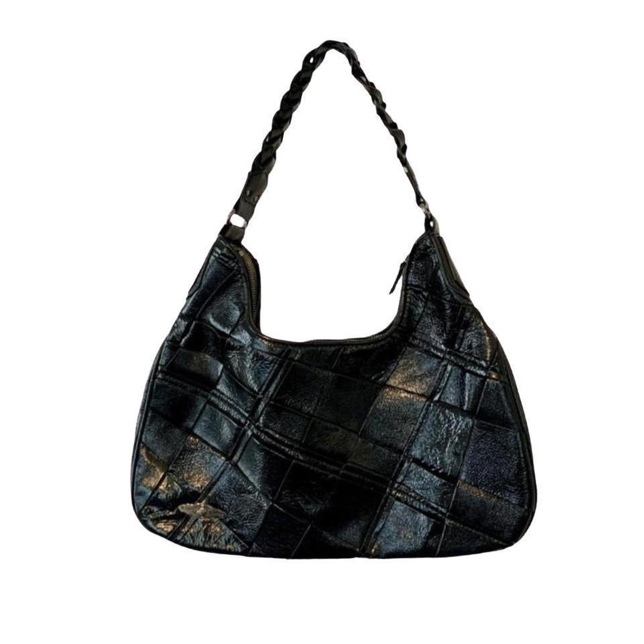 Vintage Women's Shoulder bags - Black – Vintage black leather Elliott Lucca shoulder bag …