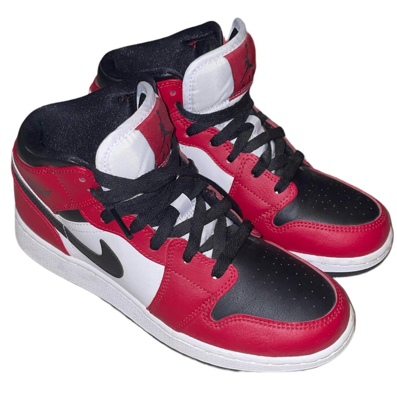 jordan white and red and black