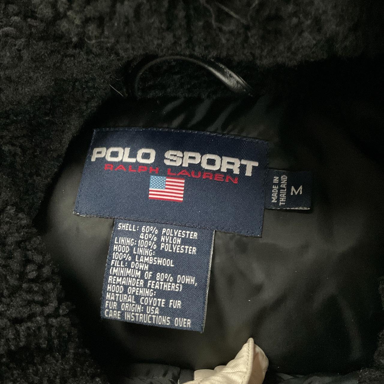 Vintage polo sport ivory puffer jacket with amazing... - Depop