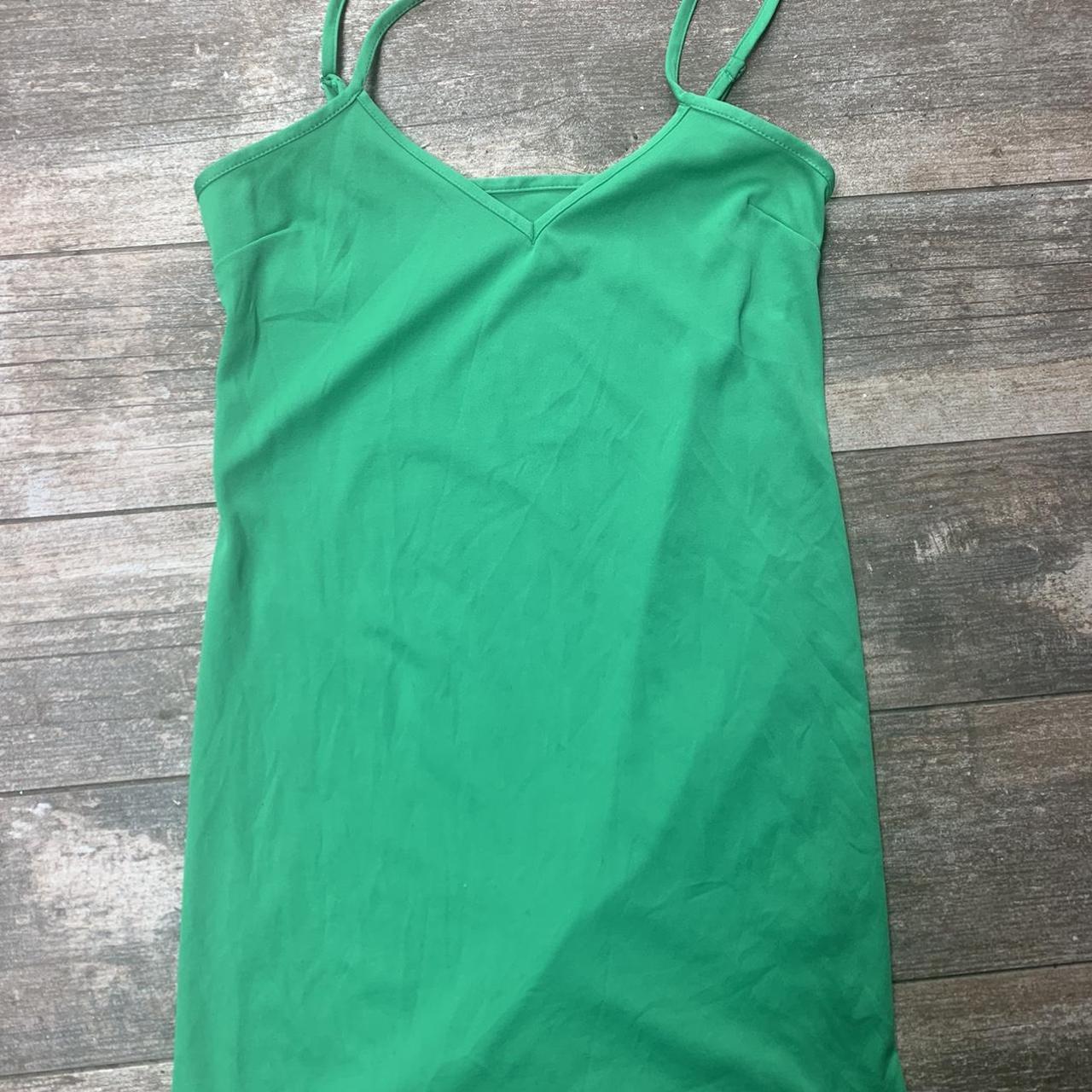 River Island Women's Green Dress | Depop