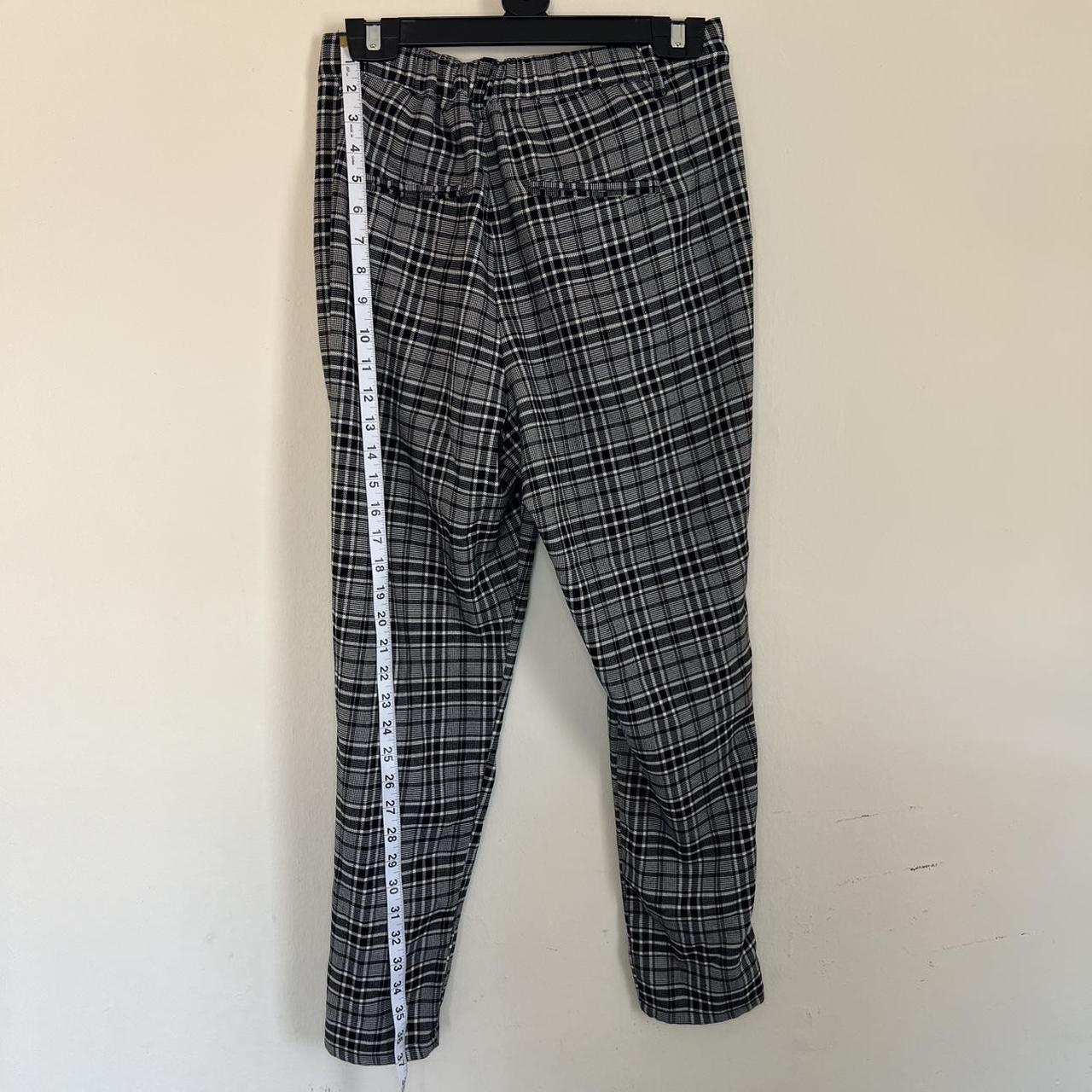 Hot Topic Women's Pants Black/White S – Black and White Plaid