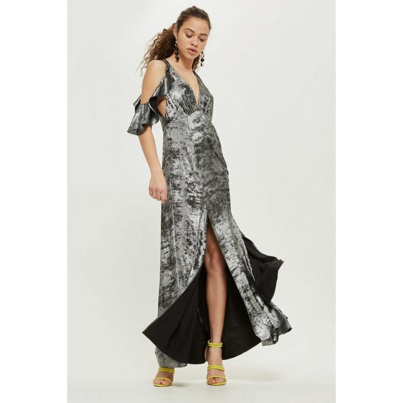 Topshop foil sale dress